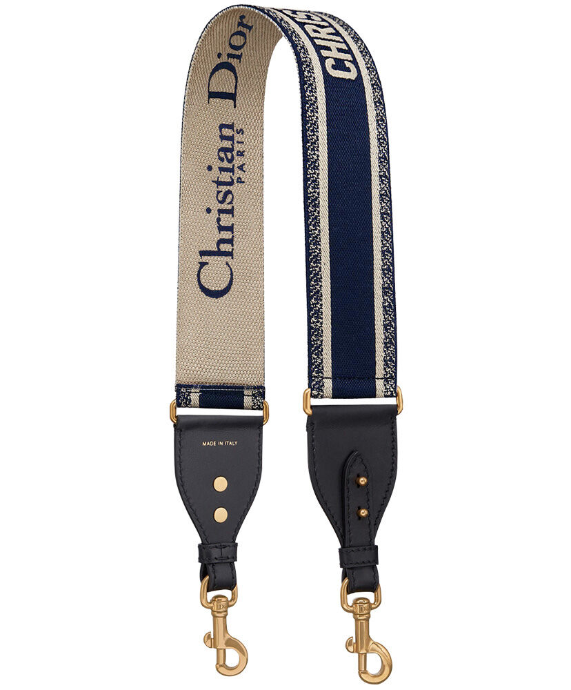 Christian Dior Wide shoulder strap Dark Blue